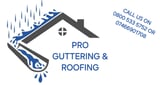 Company/TP logo - "Pro Guttering & Roofing"