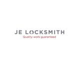 Company/TP logo - "JE LOCKSMITH"