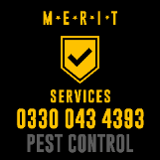 Company/TP logo - "Merit Services Pest Control"