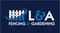 Company/TP logo - "L&A Fencing and Gardening"