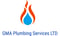 Company/TP logo - "GMA PLUMBING SERVICES"