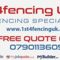 Company/TP logo - "1st 4 Fencing UK"