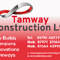 Company/TP logo - "Tamway Construction Ltd"