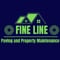 Company/TP logo - "Fine Line Paving & Maintenance"