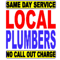 Company/TP logo - "The LOCAL Plumbers - NO CALL OUT CHARGE"