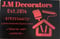 Company/TP logo - "J.M Decorators"