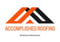 Company/TP logo - "Accomplished Roofing"