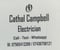 Company/TP logo - "Cathal Campbell Electrical"