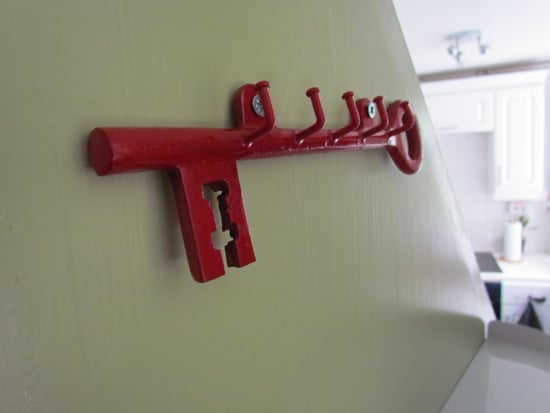 key shaped hanger