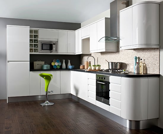 white stylish kitchen