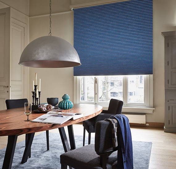 blue blinds from Duette