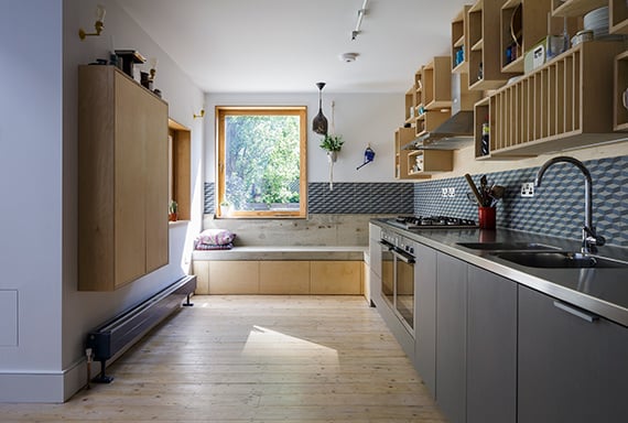 Concrete used in the kitchen - spring renovation trend