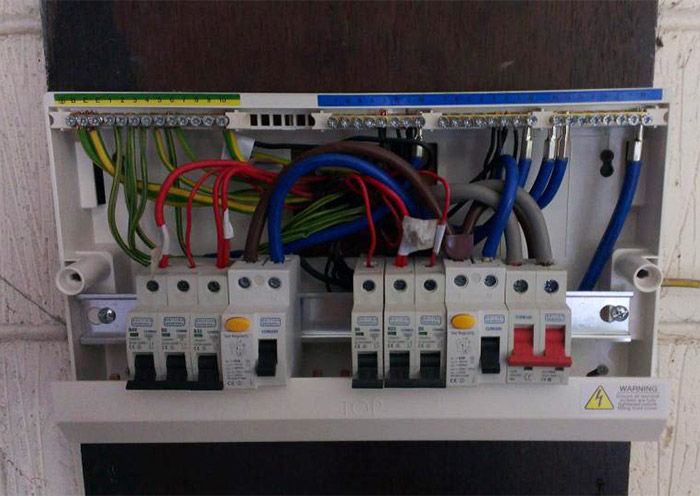 main switch consumer unit installation testing