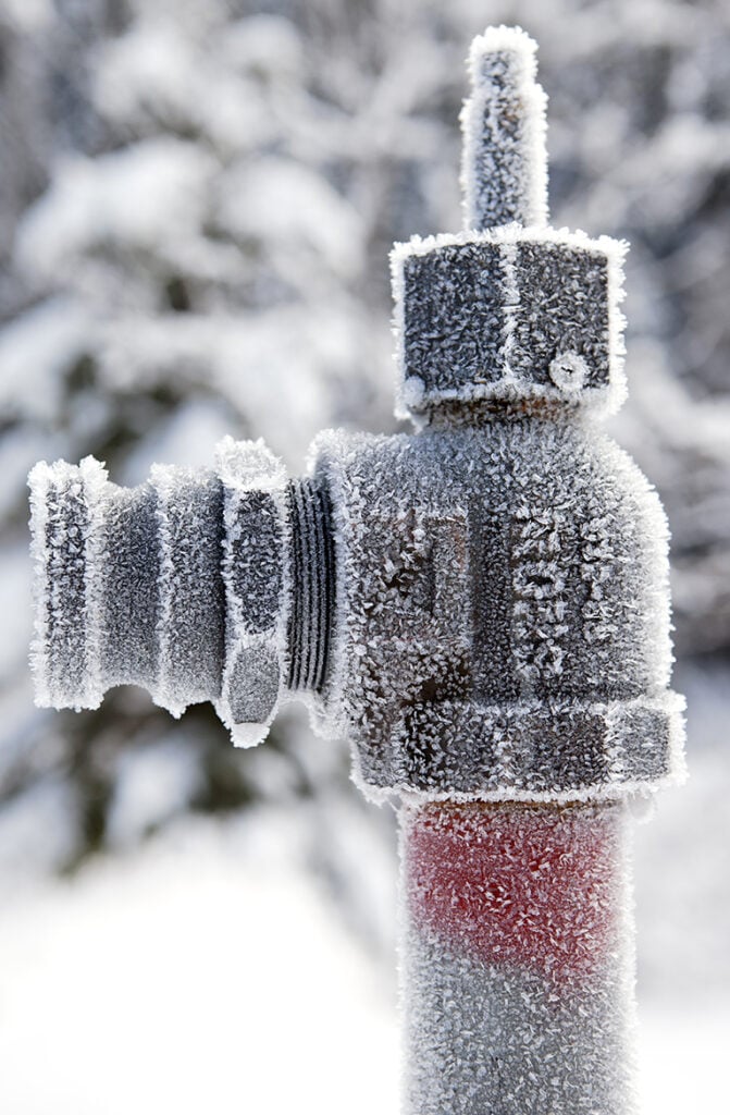 Frozen pipe