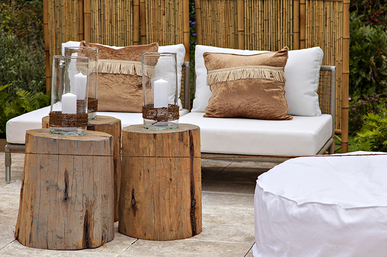 March home updates: Rustic style garden seating area