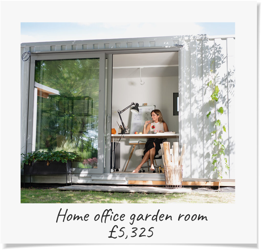Home office garden room adds £5,325 to your property's value