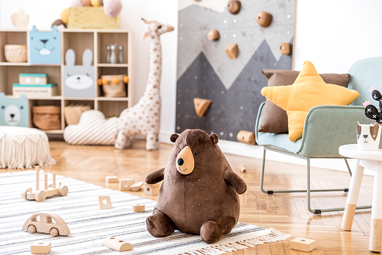 Scandinavian inspired kids bedroom