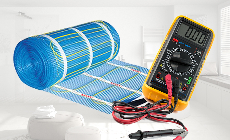 Equipment to test an electric underfloor heating system