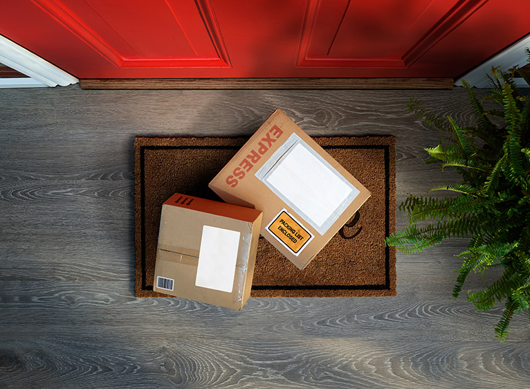 Home security precautions: Parcels left on doorstep