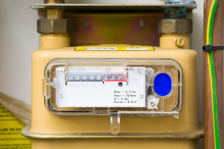 Picture of a yellow boiler. 