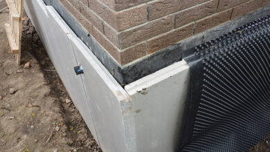 Picture of a damp proof membrane