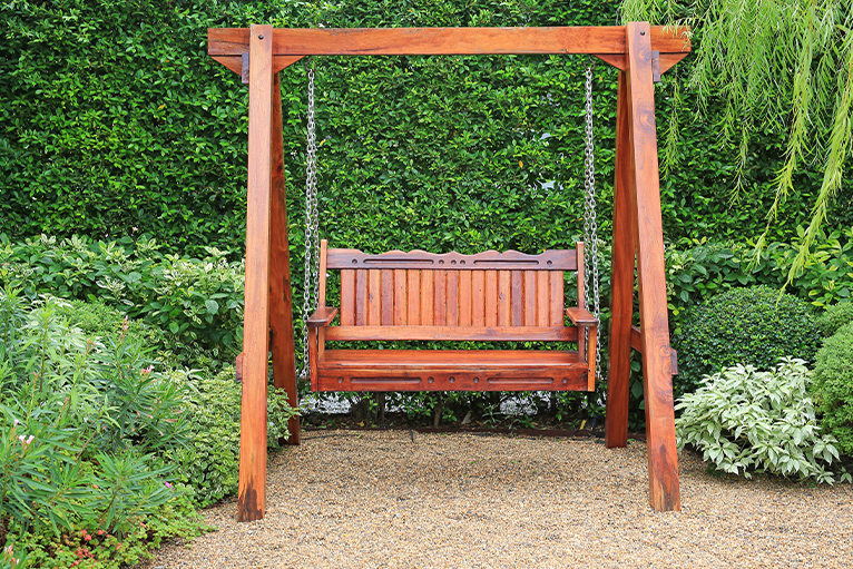 Picture of a garden swing