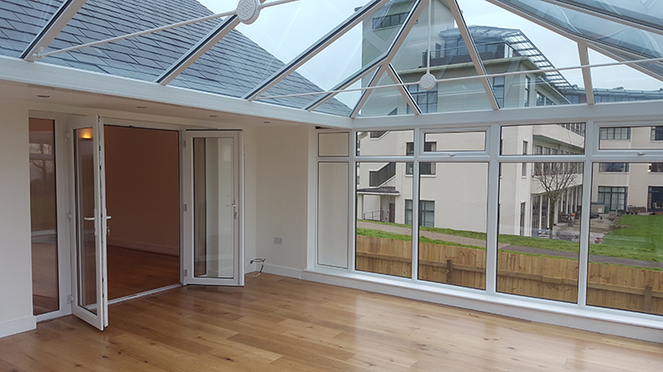 Picture of a glass conservatory home extension