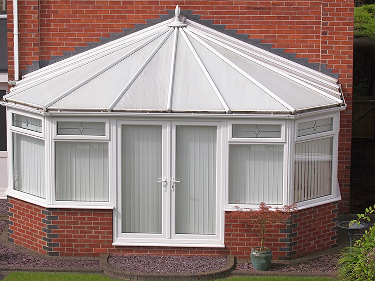 Picture of a conservatory at the rear of a property