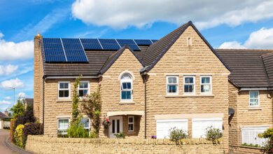 Picture of a home with solar panels