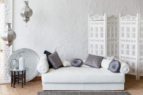Picture of a moroccan inspired living room