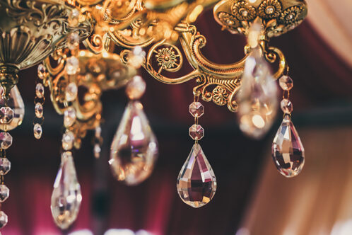 Picture of a close up of a chandelier