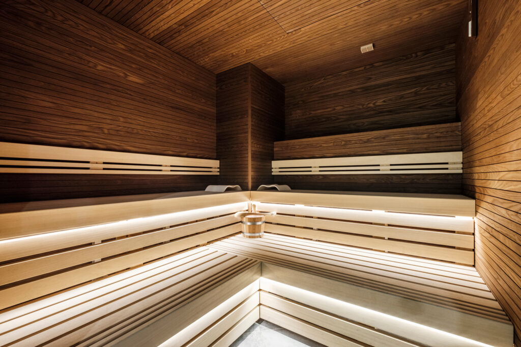 Picture of a luxury home sauna 