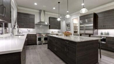 Picture of a grey modern kitchen