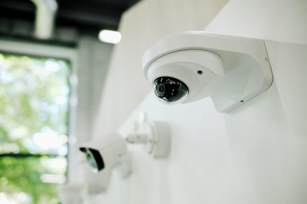 Picture of security cameras CCTV surveillance cameras 